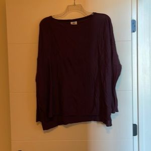 Purple Boatneck Sweater